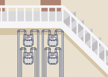 ガスメーターの設置場所案内（マンション・アパートの場合）